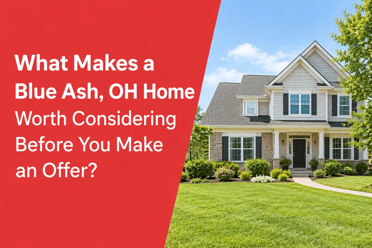 Blue Ash OH home for sale with attractive exterior and neighborhood