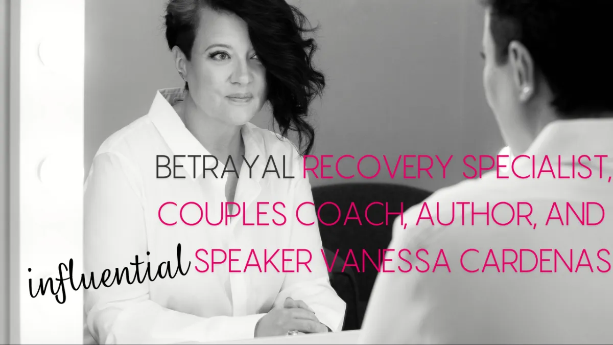 Vanessa Cardenas, Betrayal Recovery Specialist, sitting confidently, dedicated to helping others heal from betrayal