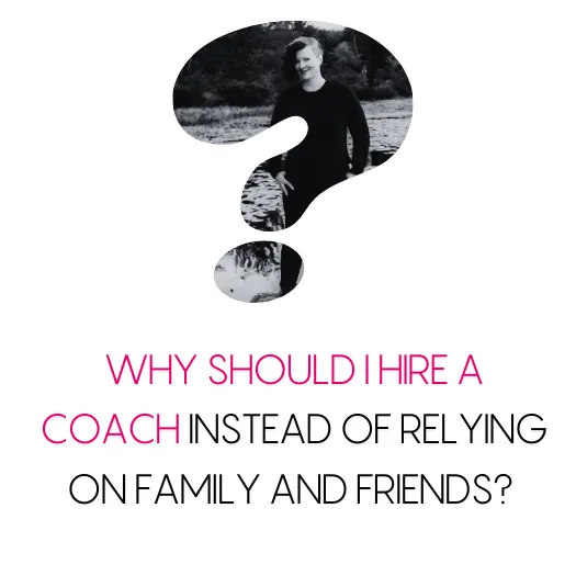 Vanessa Cardenas, professional life coach, explaining the benefits of hiring a coach over relying on family and friends