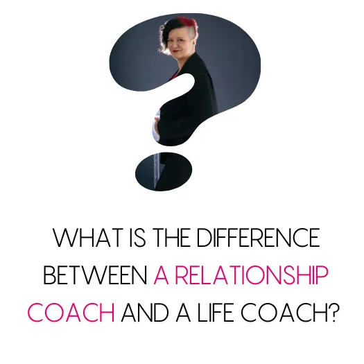 Vanessa Cardenas comparing the roles of a relationship coach and a life coach.