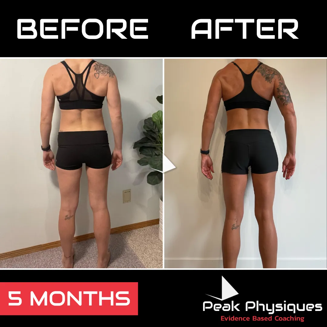 Peak Physiques - Client Transformation Rear (Katelyn Gateman)