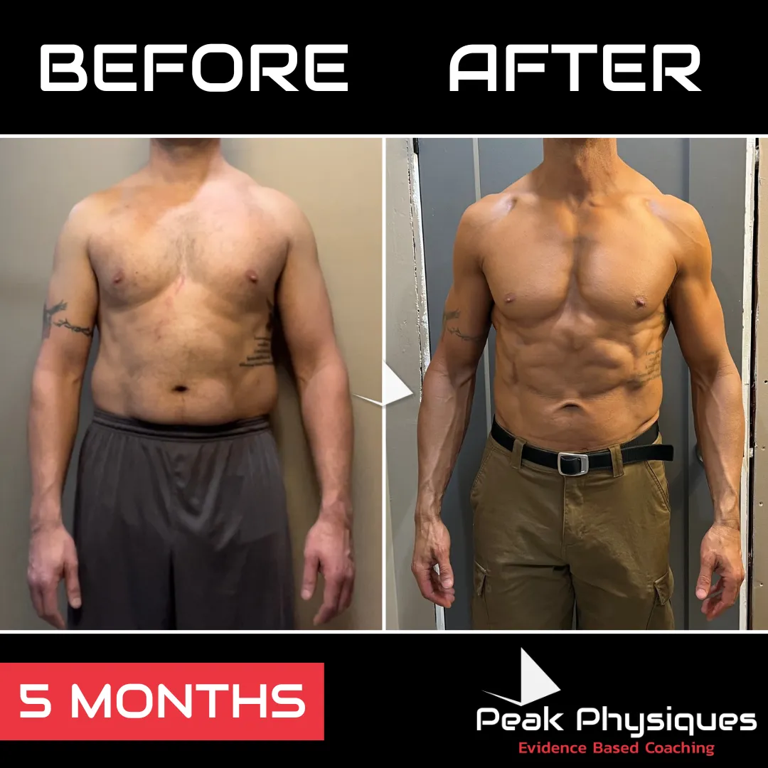Peak Physiques - Client Transformation Front (Ryan White)