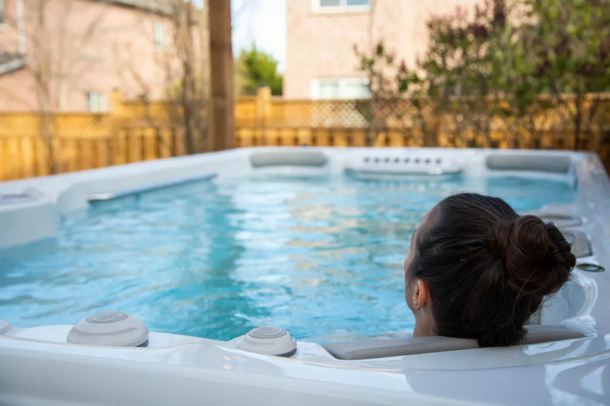 hydropool swim spa