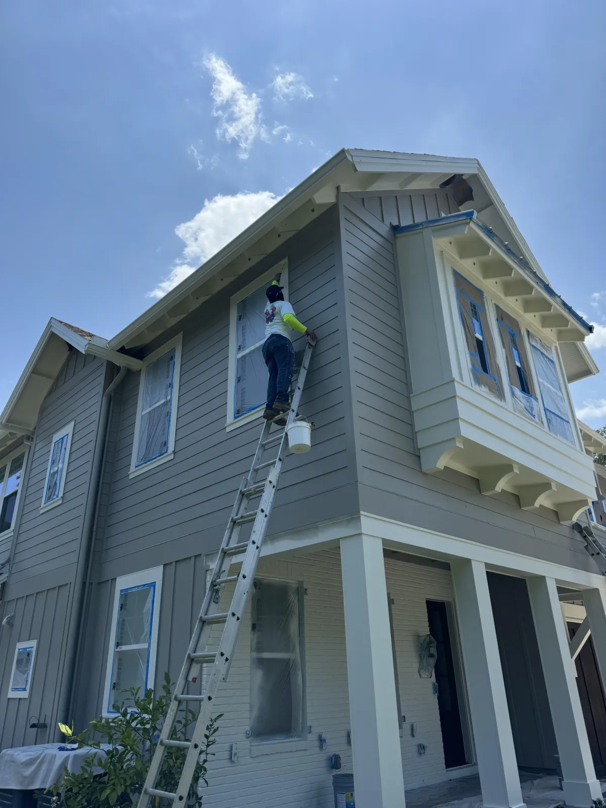 Exterior house painting in Jacksonville, FL by licensed professionals at Top Coat Painting Jax