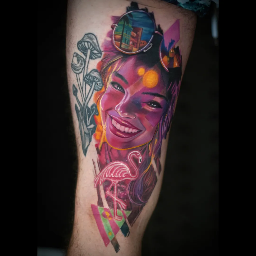 Colour realism tattoo by Santo Cuervo Tattoo Collective