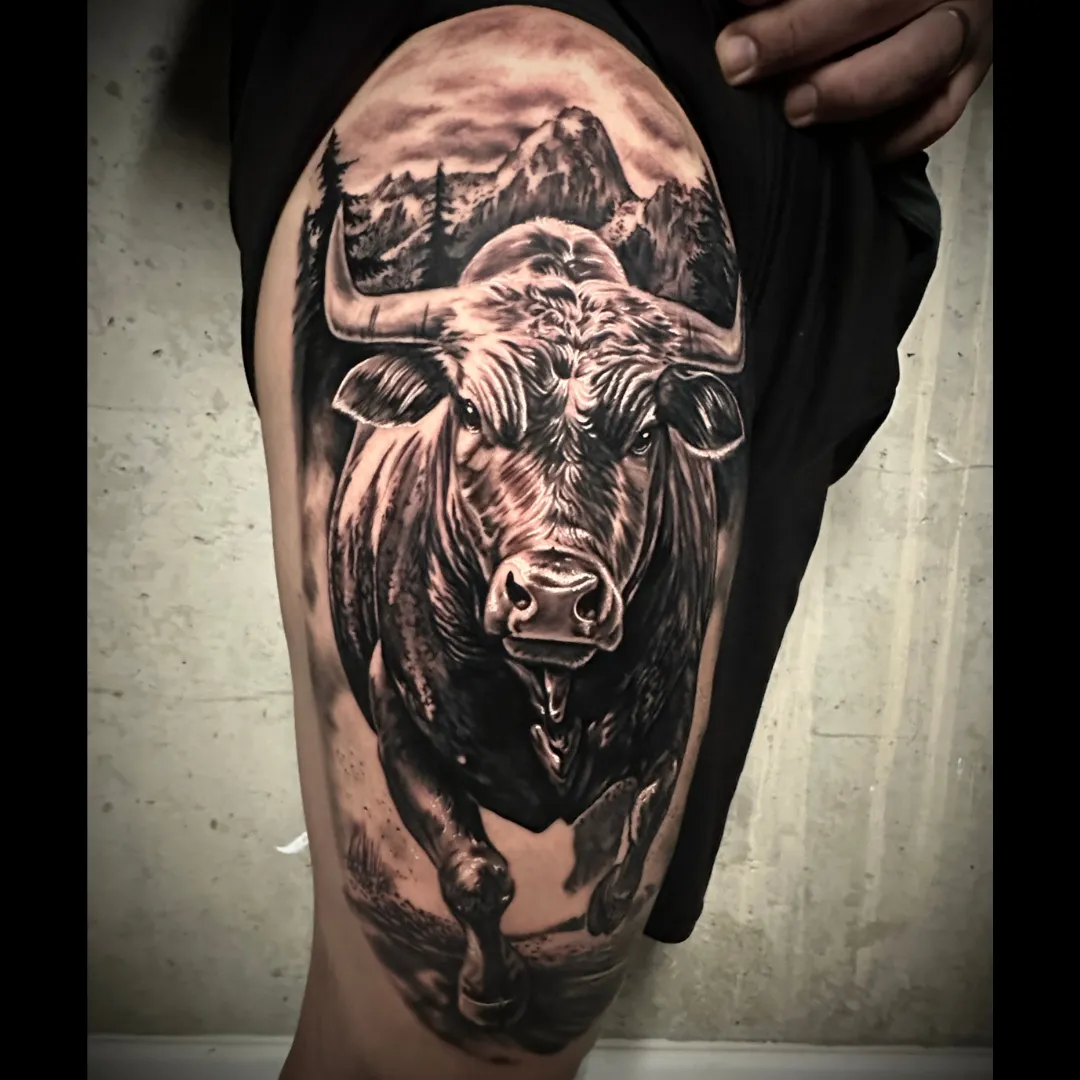 Tattoo by Santo Cuervo Tattoo Collective