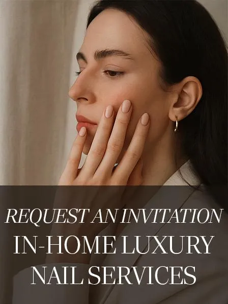 Button to book a luxury in-home structured gel manicure appointment in Austin, TX with The Finishing Haus