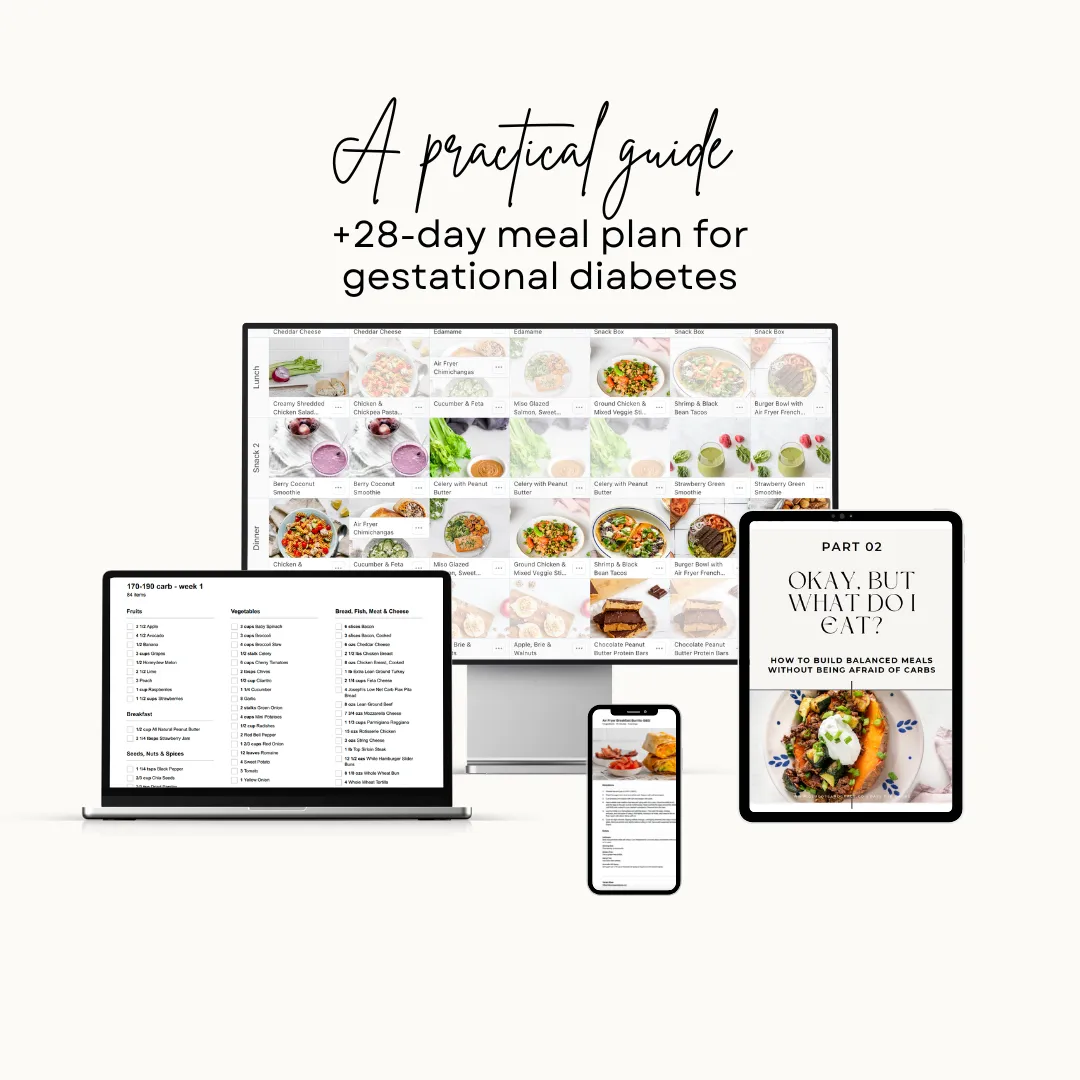 Pass The Carbs Gestational Diabetes Guide Book Mockup Cover