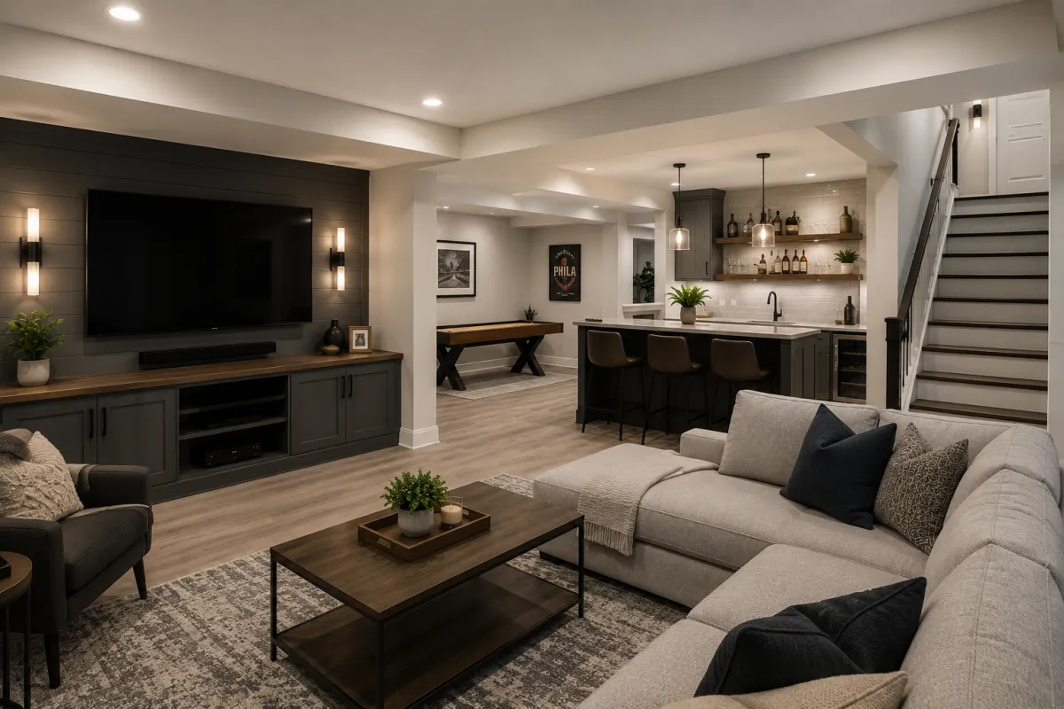 Basement Remodeling in Philadelphia