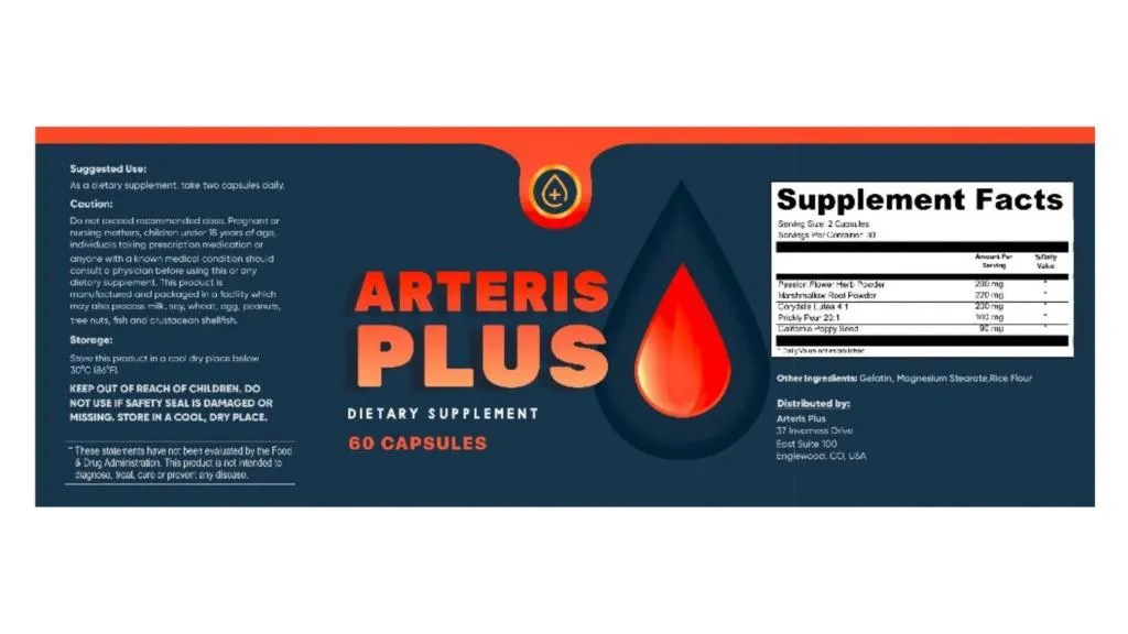 arteris plus supplement fact