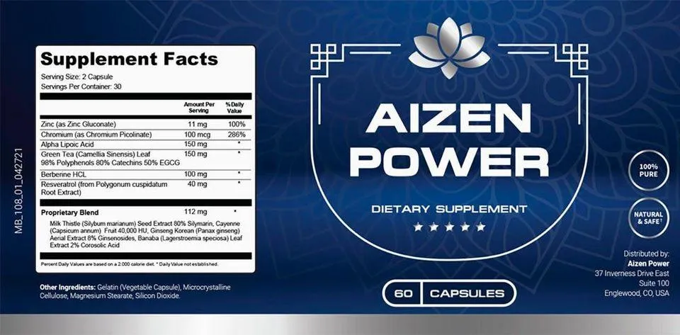 aizen power supplement facts