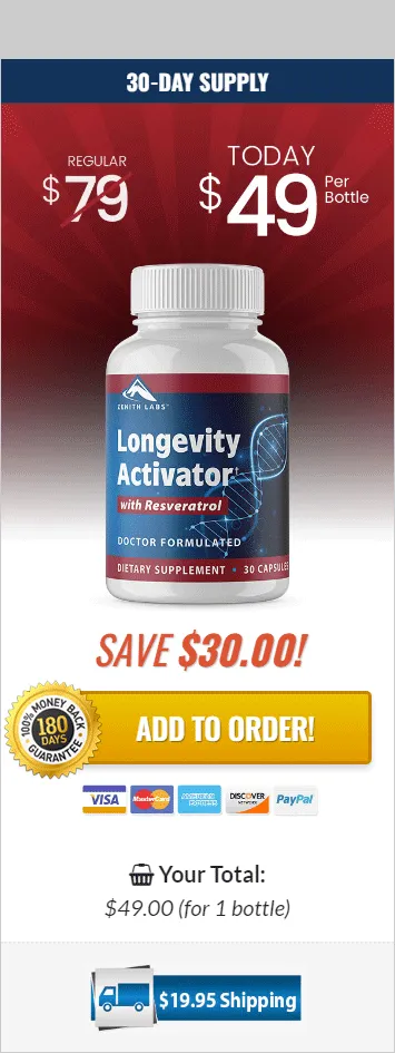 longevity activator 1 bottle