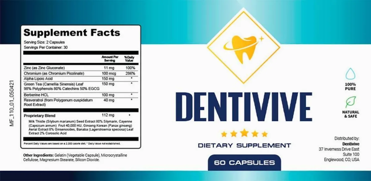 dentivive supplement fact