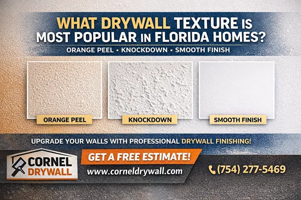 🎨 What Drywall Texture Is Most Popular in Florida Homes?