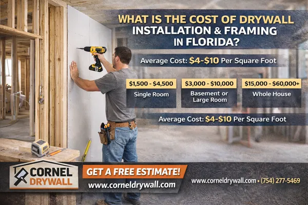 🔨 What Is the Cost of Drywall Installation and Framing in Florida?