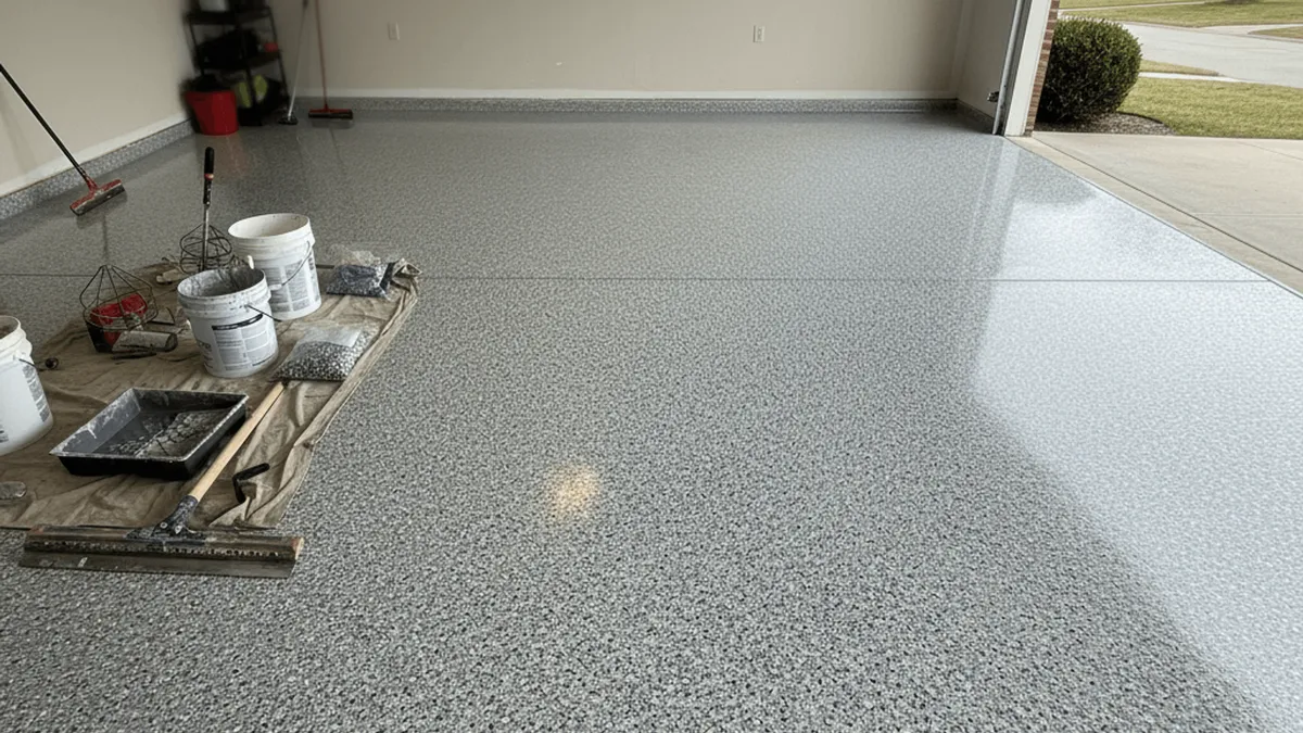 Epoxy Flake Flooring in Allentown, PA