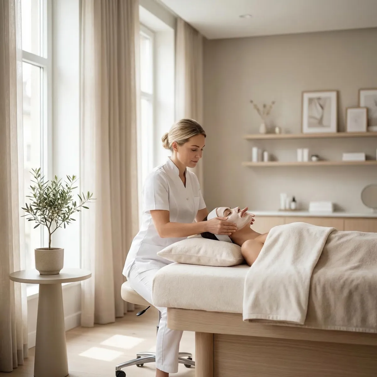 a narrow river running between two large rocks