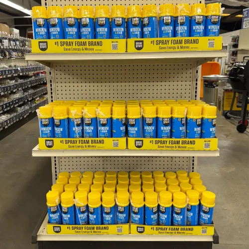 Shovels, rakes, and mops in stock at Center Point supply store