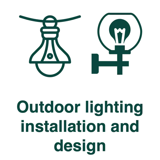Outdoor lighting installation and design