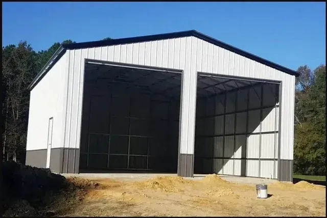 Custom steel warehouse built by Albany Metal Buildings