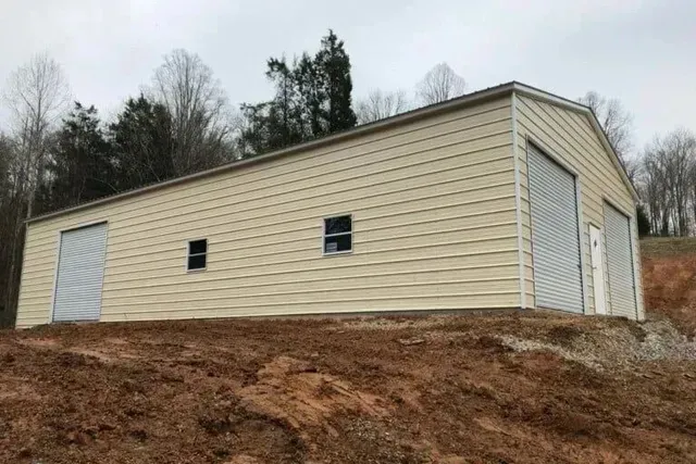 Commercial steel building construction by Albany Metal Buildings