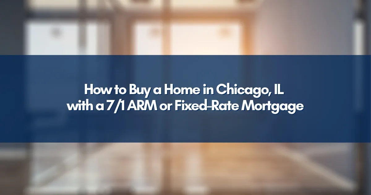 Hand signing mortgage documents for a Chicago home purchase