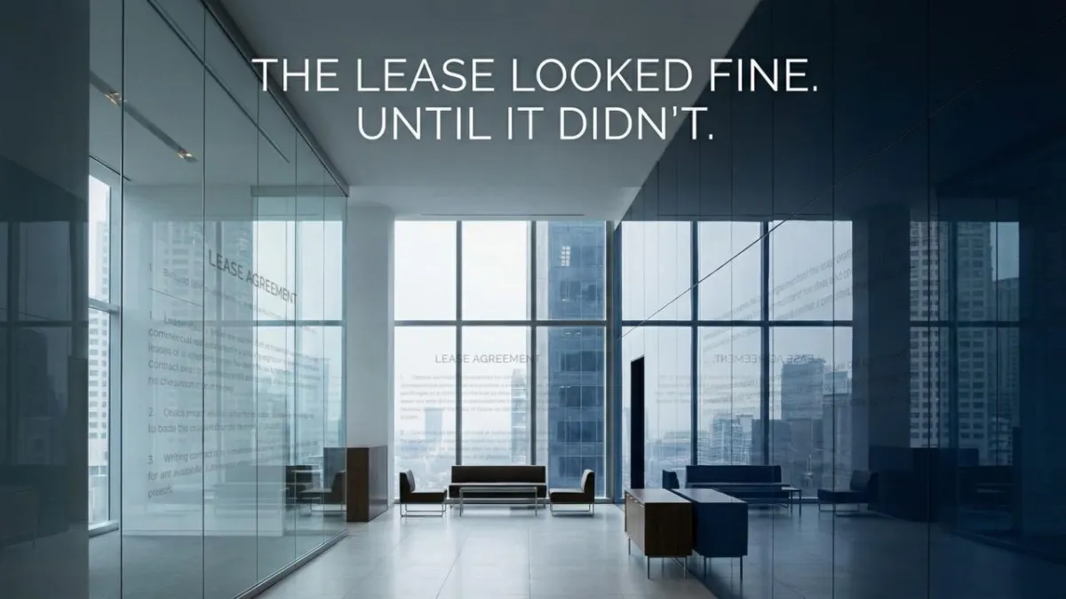 The Lease Looked Fine Till It Didn't
