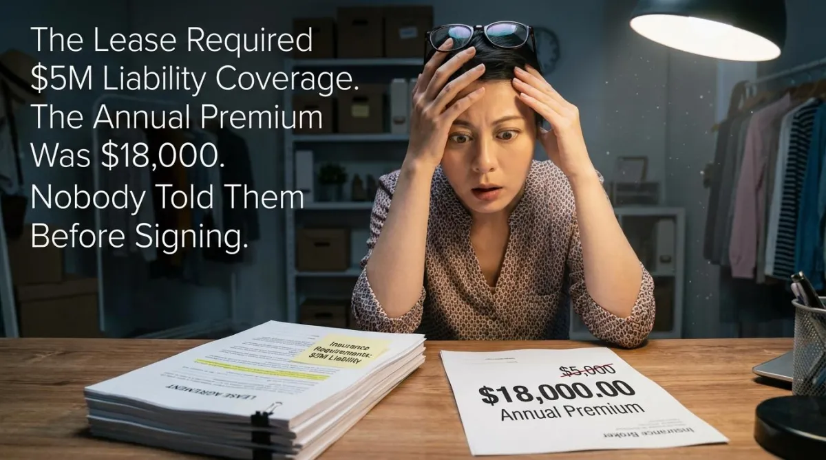 Tenant reviewing lease