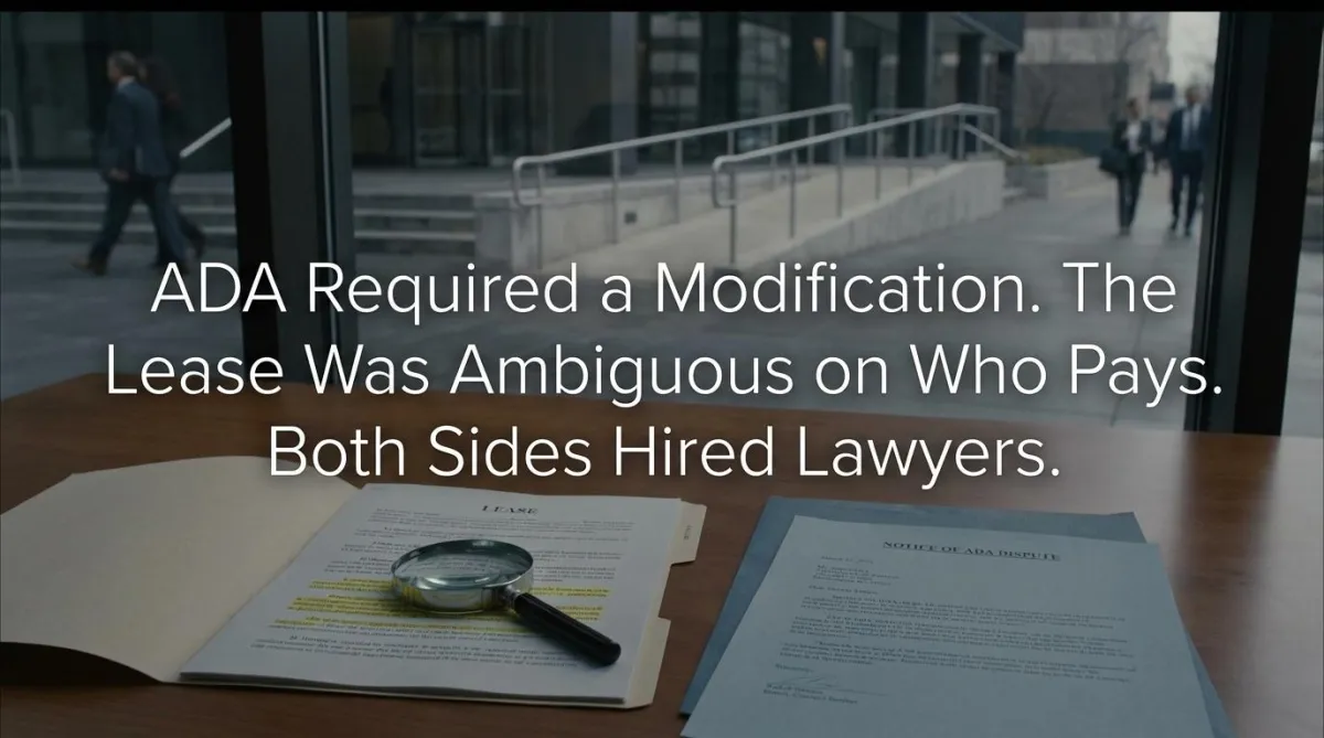 ADA Compliance in Commercial Leases: Who Pays for Accessibility and How the Lease Determines Your Liability
