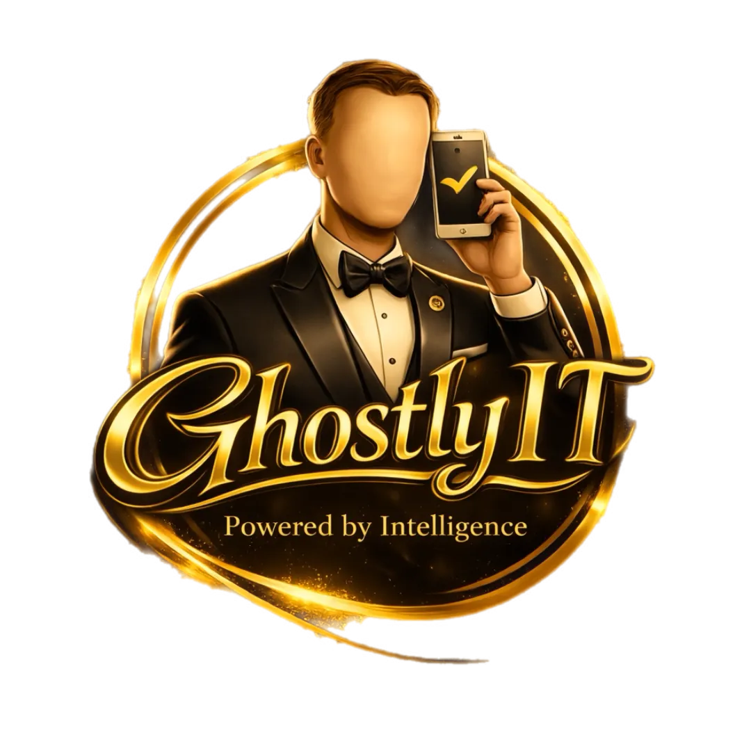 Luxury brand consultant in a tailored charcoal suit with subtle gold pin.