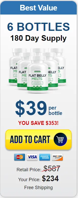 Flat Belly Melts 6 Bottles