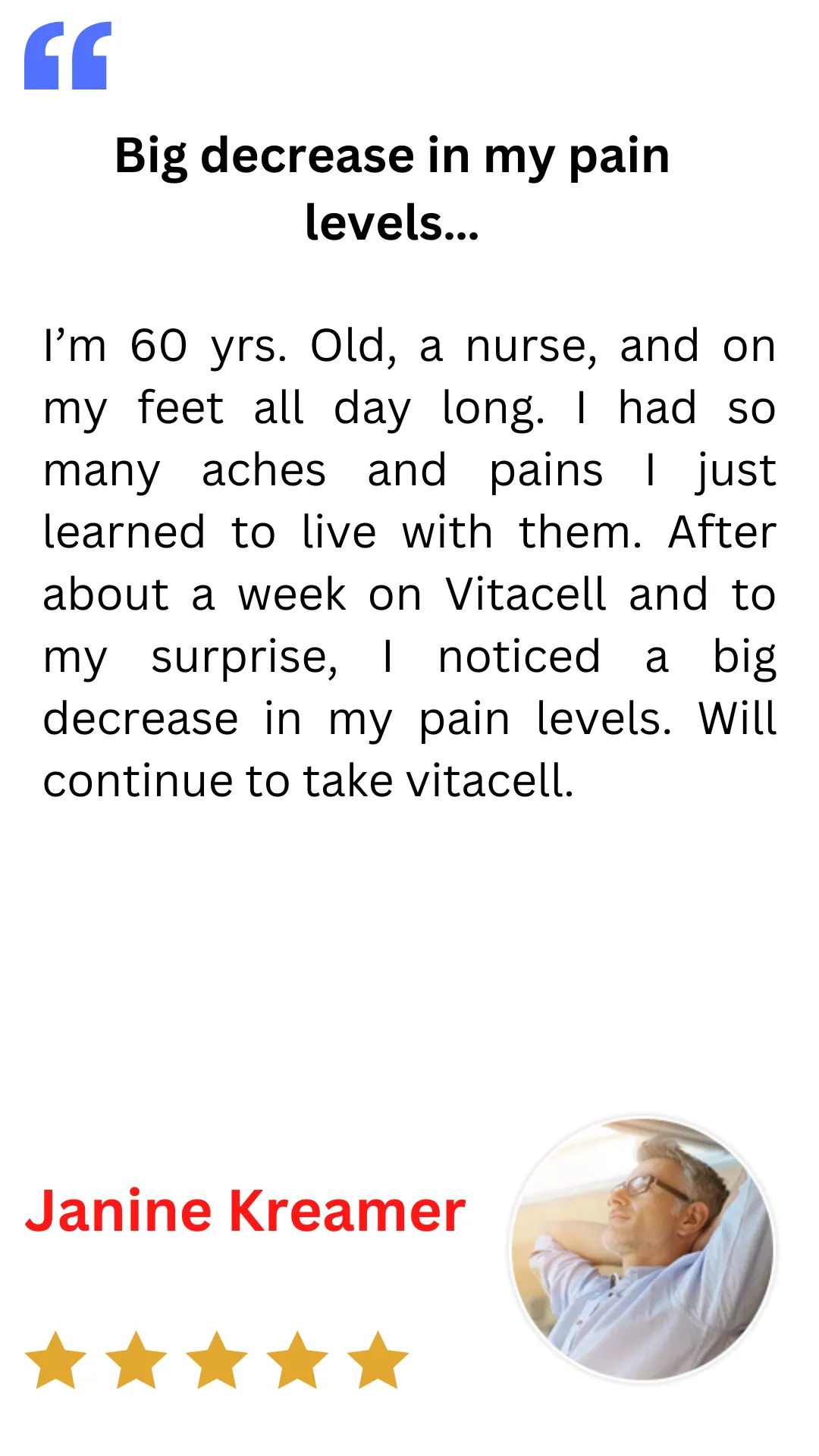 VitaCell+ Customer Reviews 2