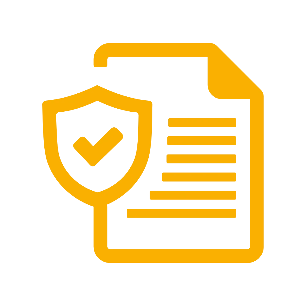 Shield and document icon representing licensed and insured home remodeling contractor in Coopersburg Pennsylvania