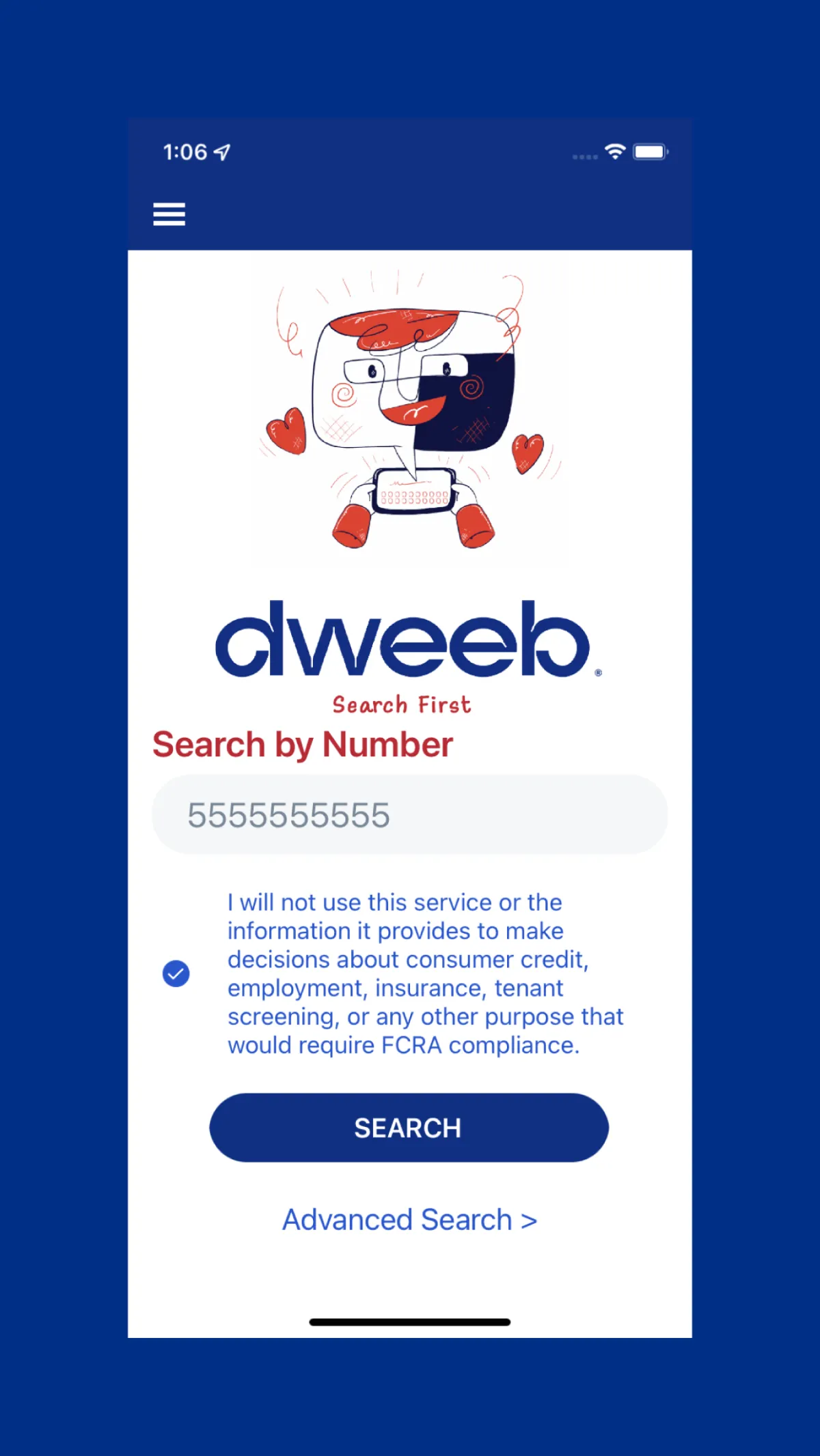 dweeb app screenshot
