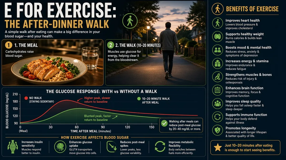 After-Dinner Walk infographic