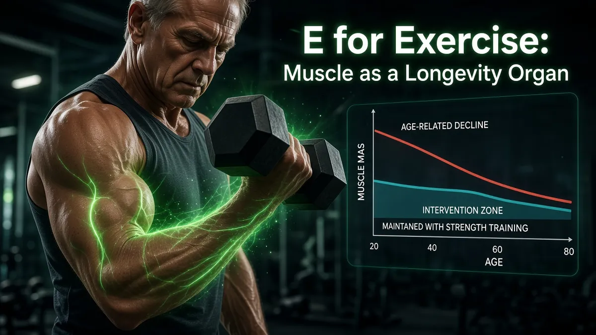 Muscle as a Longevity Organ infographic