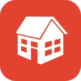House exterior icon representing interior and exterior inspection.