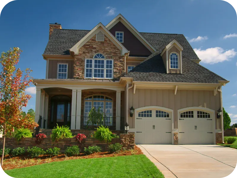Modern two-story house inspected during a home inspection in Wilmington, DE.