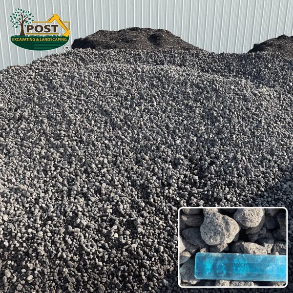 Black Lava Decorative Stone
