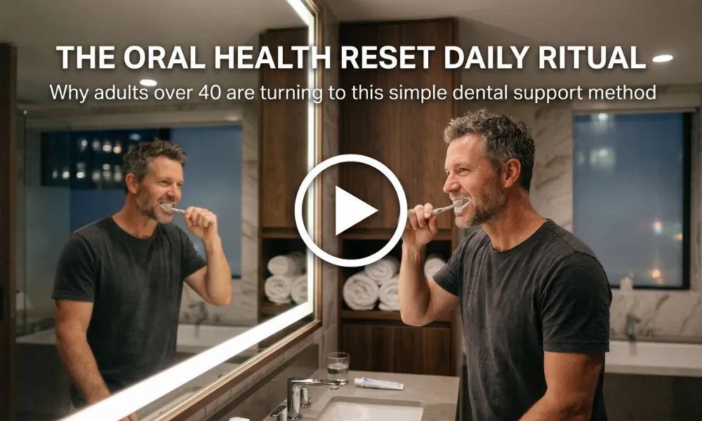 A simple daily oral health support routine for stronger gums and fresher breath