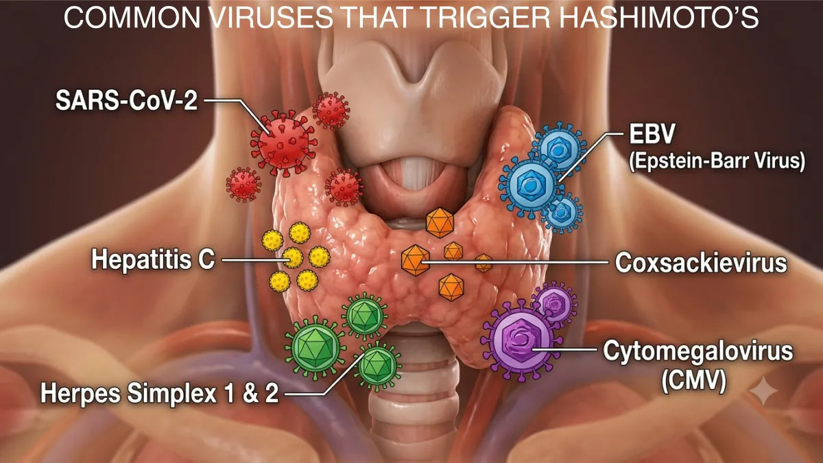 Common viruses linked to Hashimoto's and thyroid autoimmunity