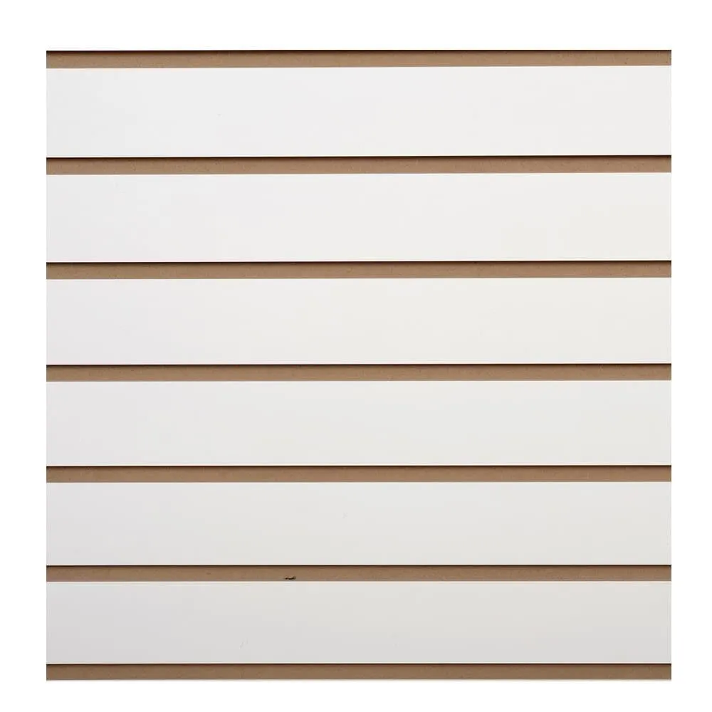White Slatwall Panel 4x8