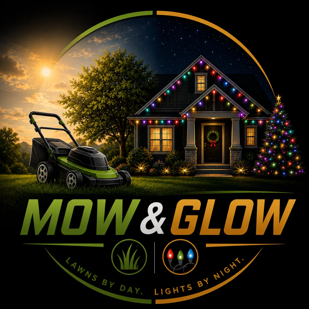 Mow & Glow Logo Footer