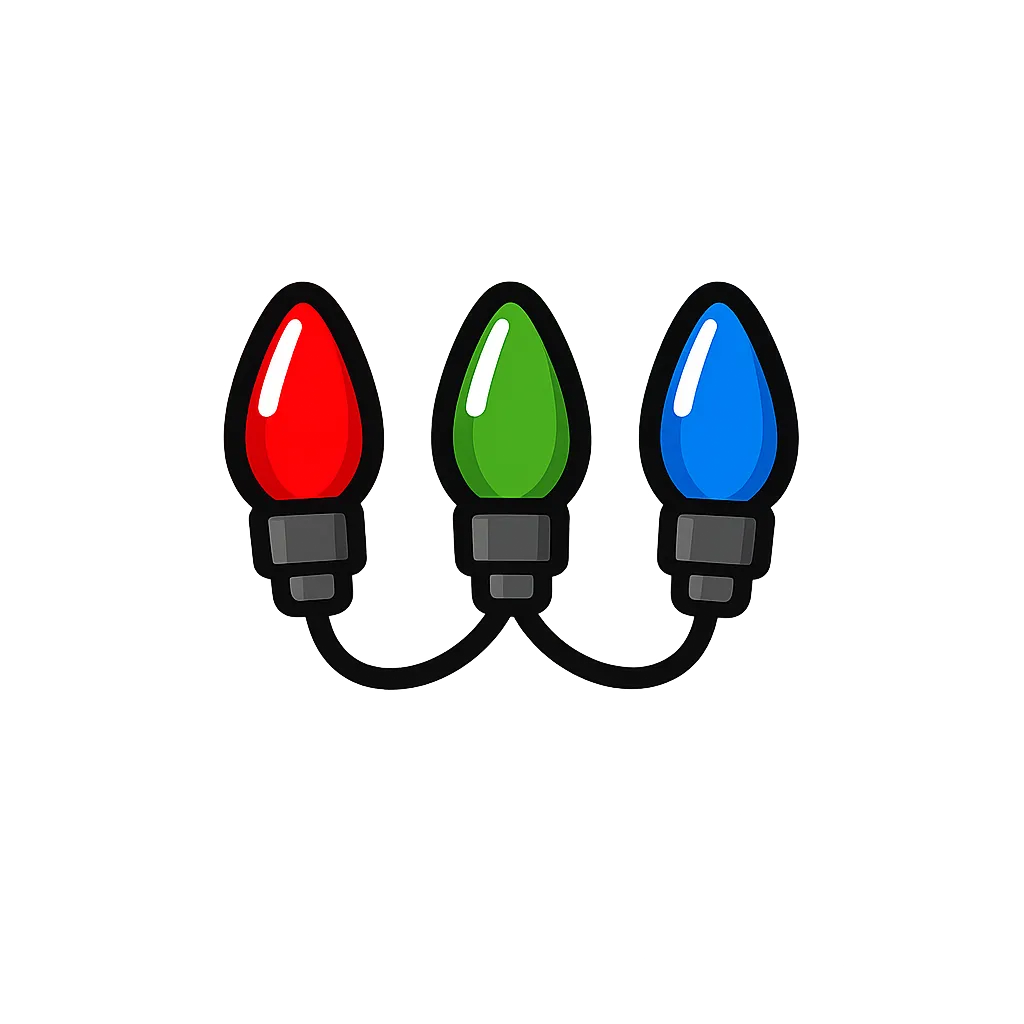 Emoticon Christmas Lights