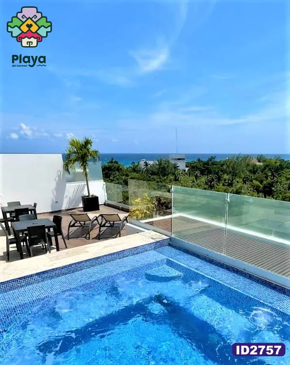 a bird's eye view of a beachfront home