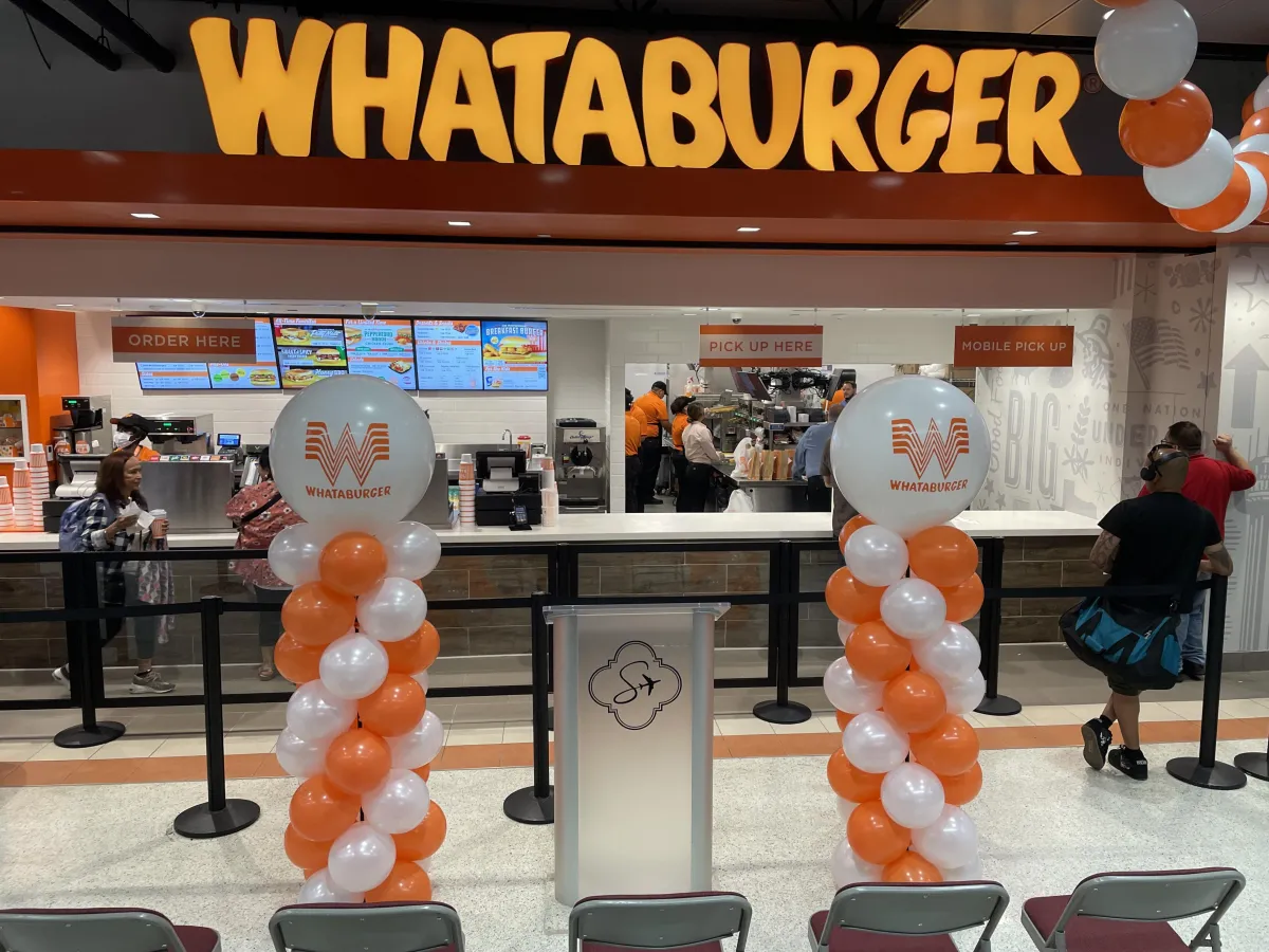 Whataburger Grand Opening balloons