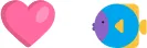 fish + heart icon