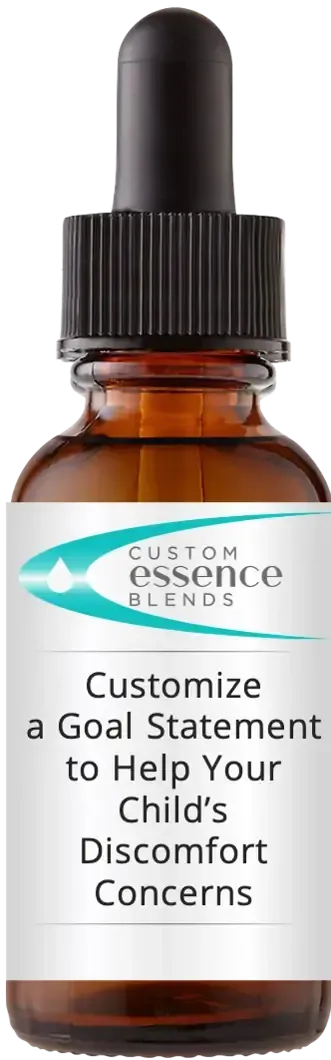 brown dropper bottle with Catherine Winfree's Custom Essence Blend label