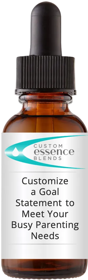 brown dropper bottle with Catherine Winfree's Custom Essence Blend label