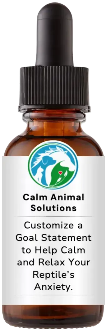 brown dropper bottle with animal communicator Catherine Winfree's Calm Animal Solutions label 